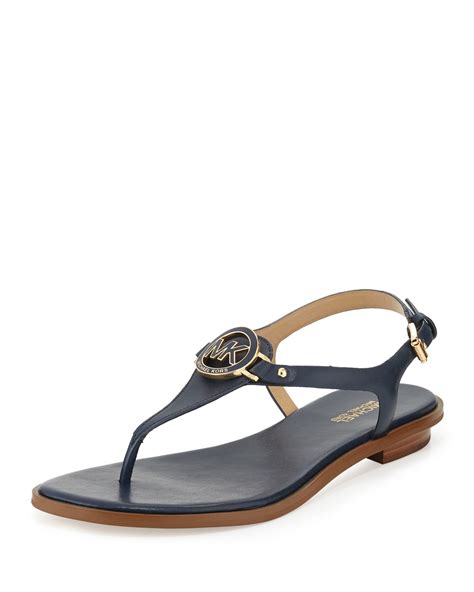 michael kors navy sandals|michael kors sandals flat.